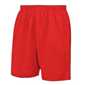 AWDis Just Cool Childrens/Kids Sport Shorts (Fire Red)