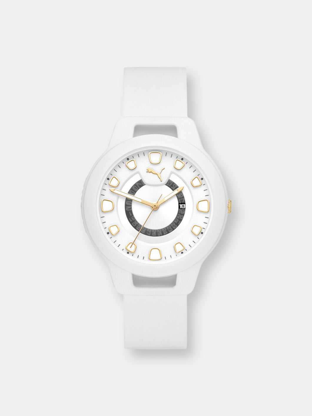 Puma Women's Reset P1011 White Silicone Quartz Fashion Watch