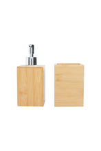 Load image into Gallery viewer, Bullet Hedon Bamboo Bathroom Accessory Set