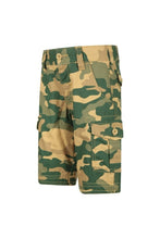 Load image into Gallery viewer, Childrens/Kids Camo Cargo Shorts - Light Beige/Green