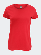 Load image into Gallery viewer, Womens/Ladies Short Sleeve Lady-Fit Original T-Shirt - Red