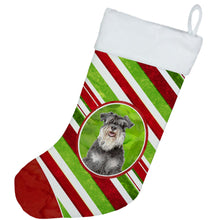 Load image into Gallery viewer, Candy Cane Holiday Christmas Schnauzer Christmas Stocking