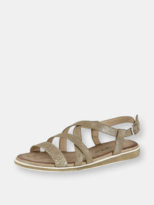Womens/Ladies Marcella Sandals - Gold Shimmer