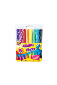 ArtBox Jumbo Coloring Pens (Pack of 8) (Multicolored) (One Size)