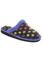 Load image into Gallery viewer, Womens/Ladies Donna Mule Slippers - Blue/Multi
