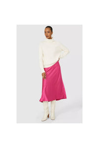 Womens/Ladies Petite Midaxi Satin Skirt