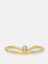 Load image into Gallery viewer, Gold Filled -  Chevron White CZ-Set Rings