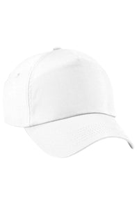 Unisex Plain Original 5 Panel Baseball Cap Pack Of 2 - White