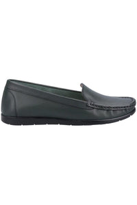 Womens/Ladies Tiggy Leather Loafers (Green)