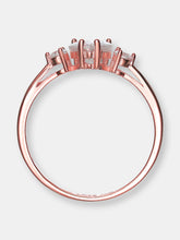 Load image into Gallery viewer, Sterling Sivlver Rose Gold Plated Cubic Zirconia &quot;I Love You&quot; Promise Ring
