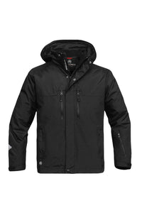 Stormtech Mens Hooded Beaufort 3-in-1 System Jacket (Waterproof & Breathable) (Black)