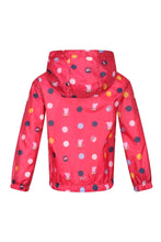 Load image into Gallery viewer, Regatta Childrens/Kids Peppa Pig Polka Dot Hooded Waterproof Jacket (Blush Red)