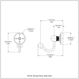 Waverly Place Collection Robe Hook