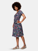 Load image into Gallery viewer, Perfect Wrap Cap Sleeve Dress in Garden Floral