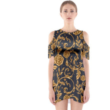 Load image into Gallery viewer, Floral Shoulder Cutout One Piece Dress