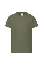 Load image into Gallery viewer, Fruit Of The Loom Childrens/Kids Original Short Sleeve T-Shirt (Classic Olive)