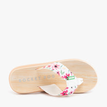 Load image into Gallery viewer, Womens/Ladies Spotlight Margate Flip Flops (White/Yellow/Pink)