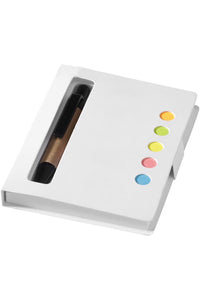 Bullet Reveal Sticky Notes Book And Pen (White) (4.1 x 3.1 x 0.4 inches)