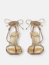 Load image into Gallery viewer, Vikki Metallic Leather Sandal