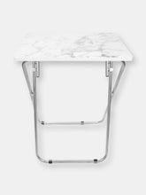 Load image into Gallery viewer, Marble Multi-Purpose Foldable Table, Grey/White