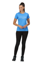 Load image into Gallery viewer, Womens/ladies Fingal Vi Mountain T-Shirt - Sonic Blue