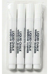 County Stationery Chalk Marker (Pack of 4) (White) (One Size)