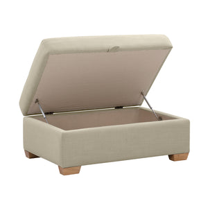 Cailyn Storage Ottoman - Linen