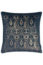 Load image into Gallery viewer, Tayanna Velvet Metallic Throw Pillow Cover - Navy