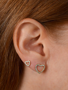 Open Heart Earrings