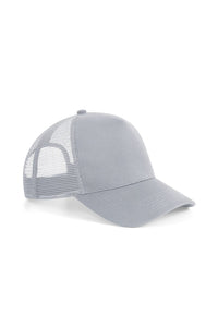 Beechfield Microknit Snapback Trucker Cap (Light Gray)