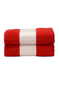 A&R Towels Subli-Me Bath Towel (Fire Red) (One Size)