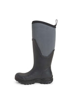 Load image into Gallery viewer, Womens/Ladies Arctic Sport Tall Pill On Rain Boots (Black/Gray)