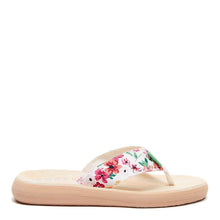 Load image into Gallery viewer, Womens/Ladies Spotlight Margate Flip Flops (White/Yellow/Pink)