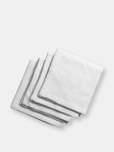 Load image into Gallery viewer, 100% European Flax Linen Napkins With Merrow Edge Stitching (Set of 4)