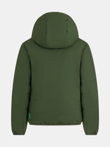 Unisex Noah Faux Fur Lined Waterproof Hooded Jacket - Pine Green