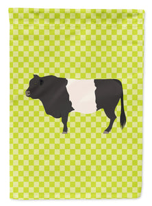 11 x 15 1/2 in. Polyester Belted Galloway Cow Green Garden Flag 2-Sided 2-Ply