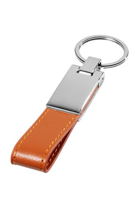 Bullet Strap Key Chain (Orange,Silver) (3.5 x 0.8 x 0.3 inches)