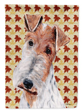 Load image into Gallery viewer, Wire Fox Terrier Fall Leaves Garden Flag 2-Sided 2-Ply
