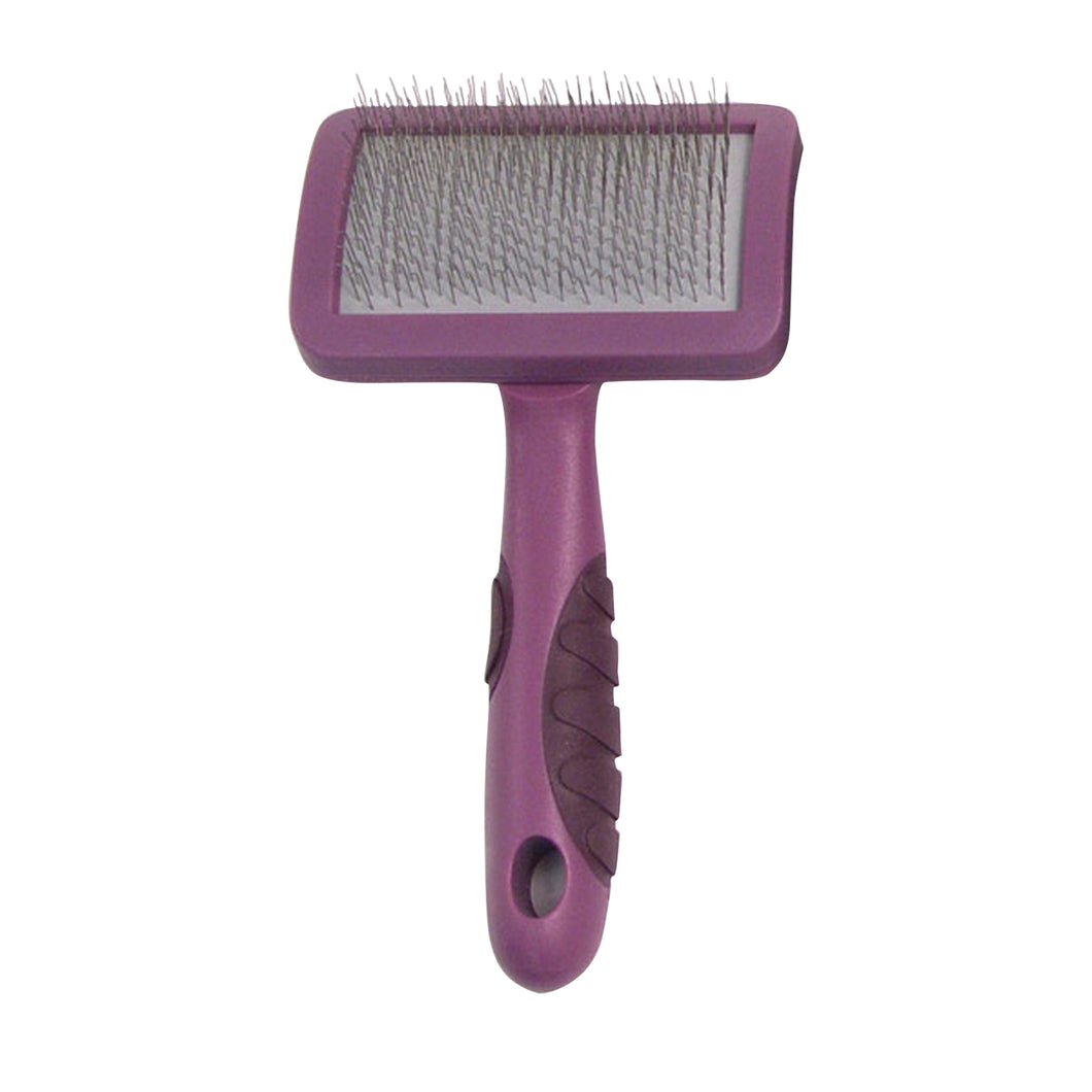 Rosewood Soft Protection Salon Slicker Brush (Purple/Black) (Large)