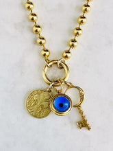 Load image into Gallery viewer, Evil Eye Cabochon Charm