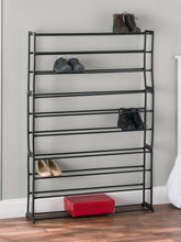 Load image into Gallery viewer, Easy Assemble Space Saving 50 Pair Shoe Tower Multi-Purpose Storage Rack,  Black