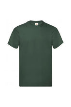 Load image into Gallery viewer, Fruit Of The Loom Mens Original Short Sleeve T-Shirt (Bottle Green)