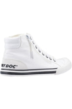 Load image into Gallery viewer, Womens/Ladies Jazzin Hi 12A Cotton Canvas Shoes (White)
