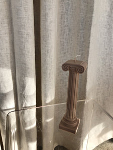 Column Candle - Taupe