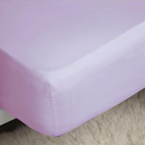 Belledorm 200 Thread Count Cotton Percale Extra Deep Fitted Sheet (Lilac) (Twin) (UK - Single)