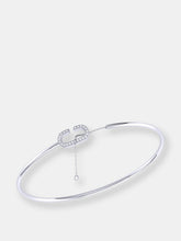 Load image into Gallery viewer, Celia C Adjustable Diamond Cuff in Sterling Silver