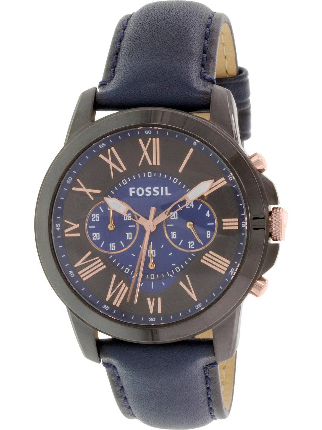 Men's Grant FS5061 Blue Leather Japanese Quartz Fashion Watch