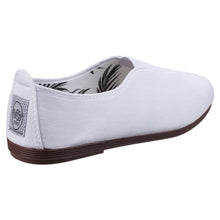 Load image into Gallery viewer, Womens/Ladies Califa Canvas Slip On Shoe - White