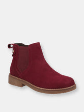 Load image into Gallery viewer, Womens/Ladies Maddy Suede Ankle Boots - Bordeaux Red