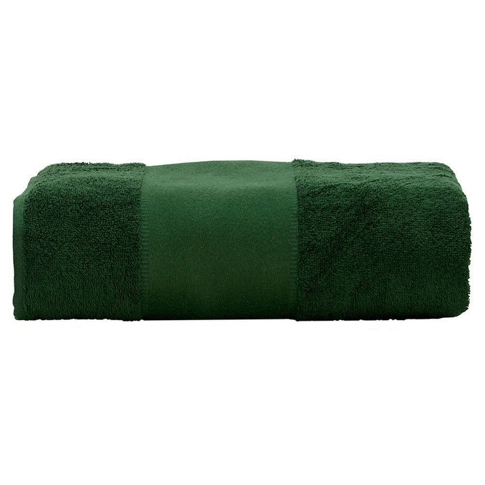 A&R Towels Print-Me Bath Towel (Dark Green) (One Size)